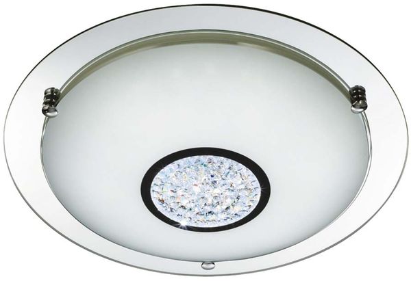 LED Deckenleuchte, Chrom, 31 cm, BATHROOM