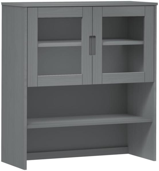 vidaXL Highboard-Oberteil MOLDE Grau 90x35x100 cm Massivholz Kiefer 350551 Bild 8