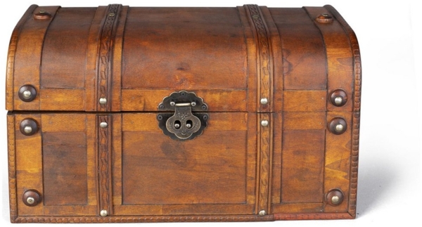 Truhe - aus Holz - 40 x 21 x 22 cm