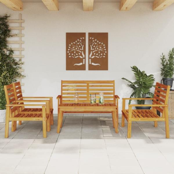 vidaXL 5-tlg. Garten-Lounge-Set Massivholz Akazie 3211800