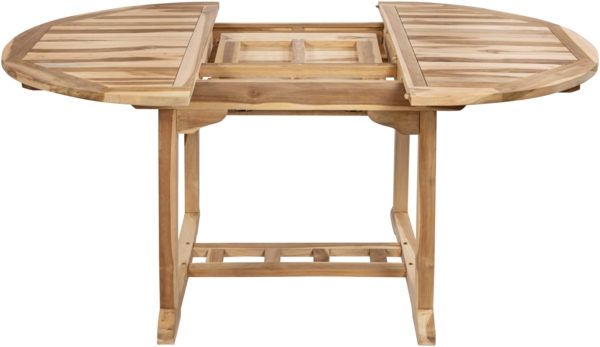 Gartentisch ausziehbar Teak Holz 120 - 170 cm oval BORNEO 34716508 Bild 3