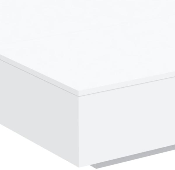vidaXL Couchtisch mit LED-Leuchten Weiß 100x100x31 cm 836602 Bild 8