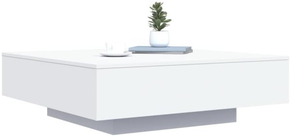 vidaXL Couchtisch mit LED-Leuchten Weiß 100x100x31 cm 836602 Bild 12