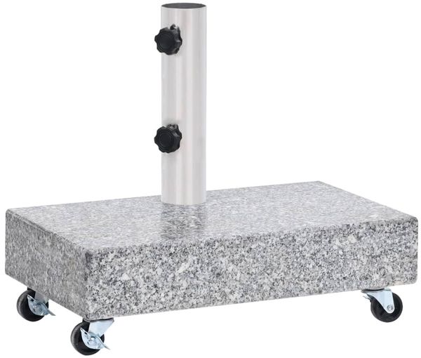 vidaXL Schirmständer Hellgrau 45x25x8,3 cm Granit 313666 Bild 5