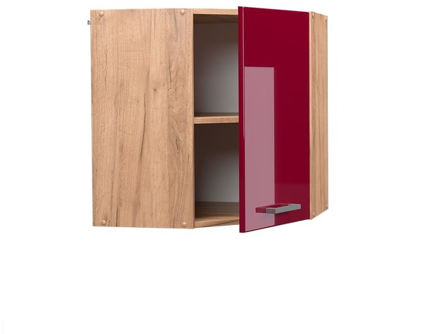 Eckhängeschrank R-Line Rot Hochglanz 57 cm Vicco Bild 4