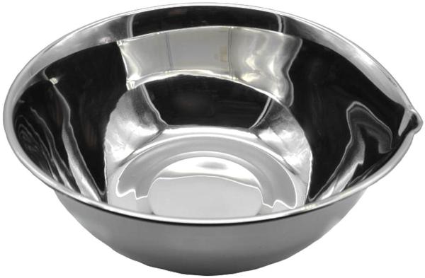 Edelstahl Schüssel 22cm Rührschüssel Salatschüssel Servierschüssel Schale Metall