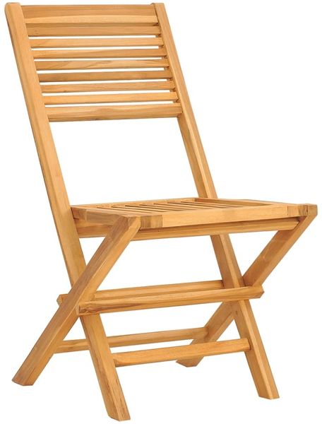 vidaXL Gartenstühle 6 Stk. Klappbar 47x62x90 cm Massivholz Teak 3155065 Bild 3