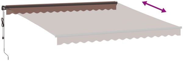 vidaXL Automatisch Manuell Braun 400x300 cm 3310210 Bild 5