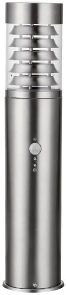 Heitronic 36892 LED Sockelleuchte Saturn 500mm Edelstahl mit Bewegungsmelder