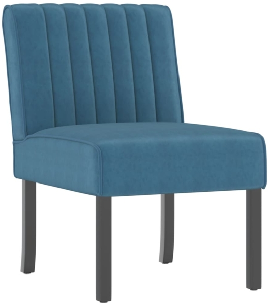 vidaXL Polsterstuhl Blau Samt 352450