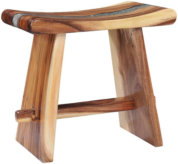 vidaXL Hocker Massives Suarholz und Polyresin 281647 Bild 2