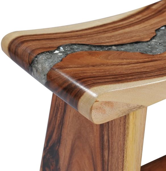 vidaXL Hocker Massives Suarholz und Polyresin 281647 Bild 6