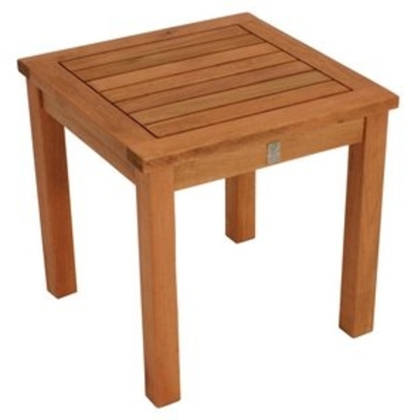 Beistelltisch VAREDERO 40 x 40 x 40 cm, Eukalyptus geölt Bild 4