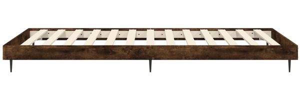vidaXL Bettgestell ohne Matratze Räuchereiche 75x190 cm Holzwerkstoff 832314 Bild 7
