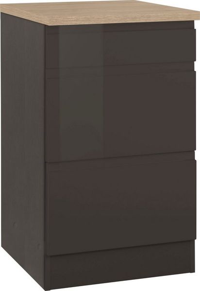 KOCHSTATION Unterschrank KS-Virginia 50 cm breit, mit Auszügen