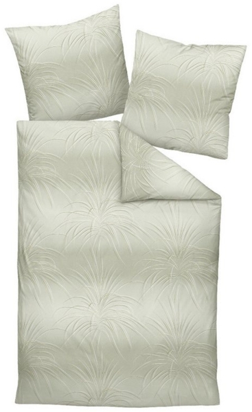 Janine Interlock Jersey Bettwäsche Carmen 55101-06 Seegrasgrün 135x200