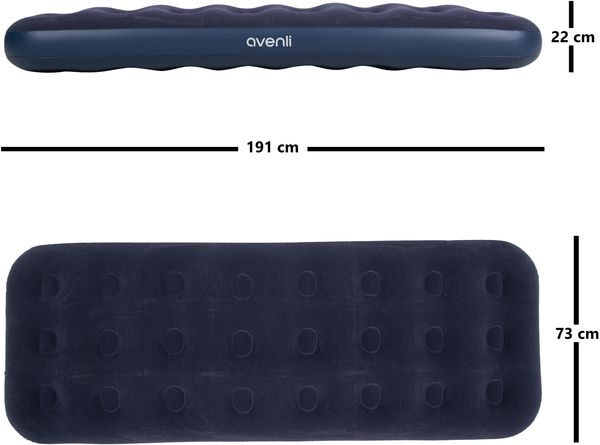 Avenli aufblasbares Luftbett / Campingmatratze 191 x 73 x 22 cm Bild 5