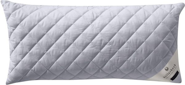 billerbeck Microfaserkissen Emelie, Kissen made in Germany, Kuscheliges Faserkissen, Füllung: 70% Polyester, & 30% Lyocell TENCEL™, Bezug: 100% Baumwolle, Bauchschläfer, Rückenschläfer, Seitenschläfer, mit separat waschbarer und Aloe-Vera veredeltem Bezug - 40x80 cm