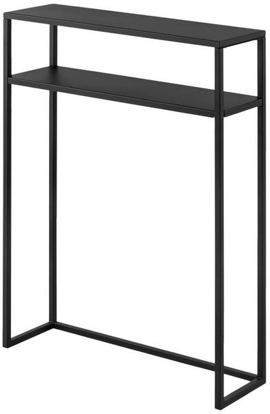 Yamazaki Konsolentisch Tower Ablagetisch Beistelltisch mit 2. Regalebene, Beistelltisch schmal, Flurtisch