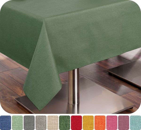 Beautex Tischdecke Leinenoptik wasserabweisend, fleckabweisend und pflegeleicht (1-tlg)