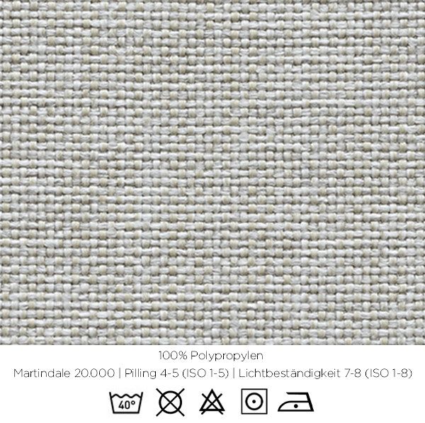 4er Set Riviera Sitzkissen weiß