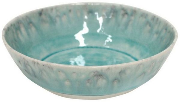 Costa Nova Pastateller Madeira Craquelé Blau, Costa Nova, 19 cm, (1 St), Ø ca. 19 cm, Höhe ca. 5,6 cm