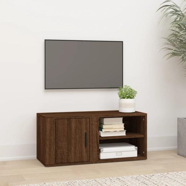 vidaXL TV-Schrank Braun Eichen-Optik 80x31,5x36 cm Holzwerkstoff 819450