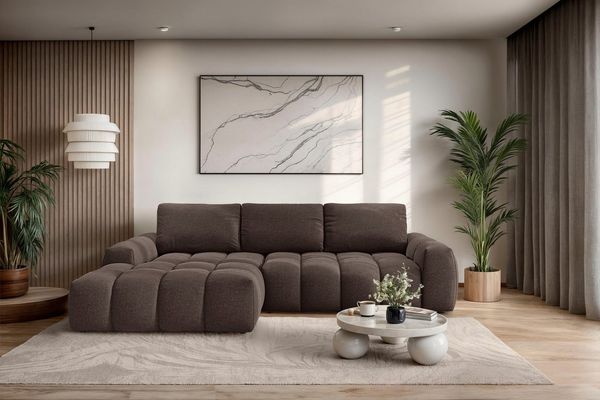 OTTO home Ecksofa AZITA L-Form, 270 cm - OTTO. Verlässliche Qualität, wahlweise als Schlafsofa m. Bettkasten, Bubble-Optik