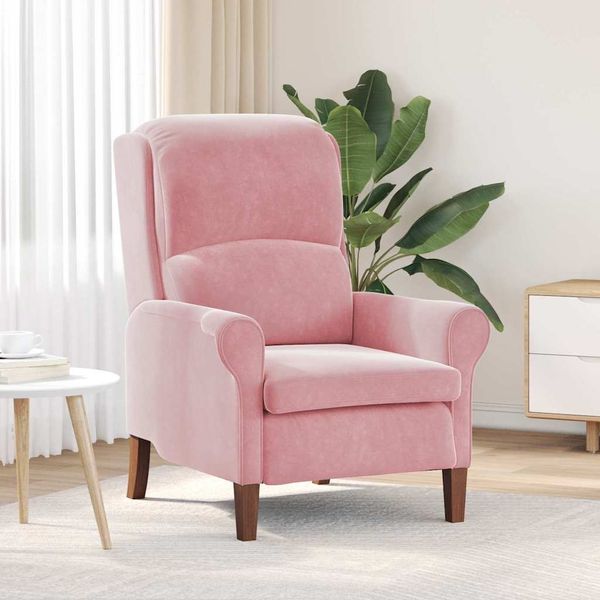 vidaXL Sessel Rosa Samt 42009861