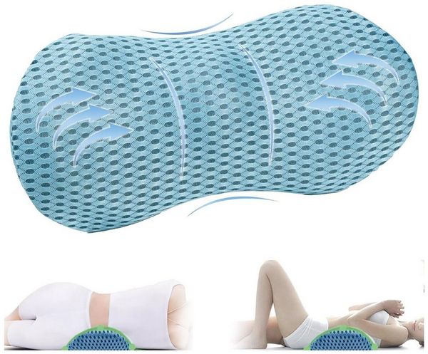 Mutig Rückenkissen Ergonomisches Lendenkissen, Memory Foam Rückenkissen, Lendenstützkissen für Auto, Bürostuhl, Bett, Rückenpolster zur Druckentlastung, für komfortable Unterstützung