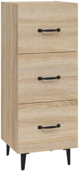 Sideboard, Kommode Sonoma-Eiche 34,5x34x90 cm Holzwerkstoff j2921p