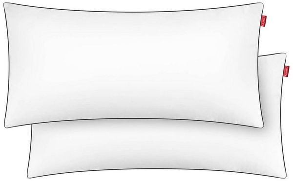Blumtal Schlafkissen Blumtal Kopfkissen 80x80 cm mit anpassbarer Füllung - höhenverstellbar, Rückenschläfer, Seitenschläfer, Bauchschläfer, Einzeln und im praktischen 2er Set, 1tlg oder 2tlg, - 100% Mikrofaser & waschbar bis 95 Grad