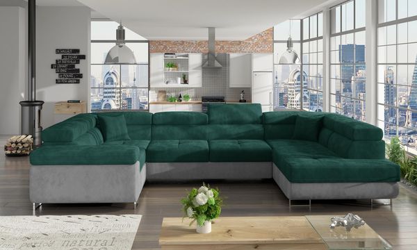 Wohnideebilder Letto Dunkelgrün Ecksofas & Eckcouches Le_30