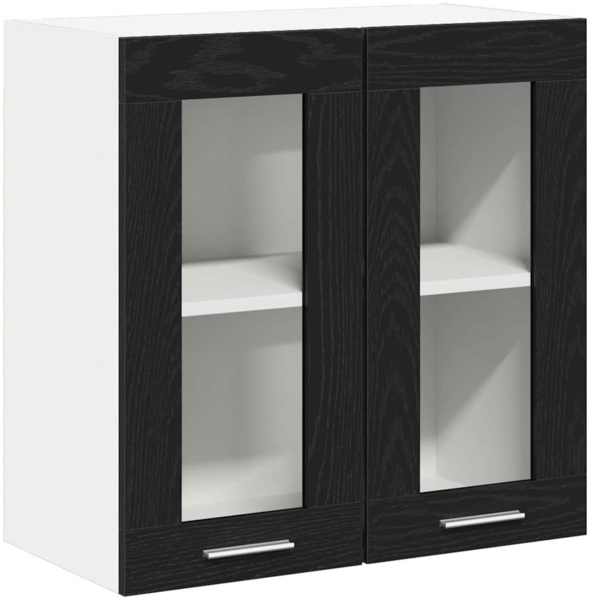 vidaXL Hängeschrank Schwarz Eichen-Optik 60 x 31 x 60 cm Holzwerkstoff 863152