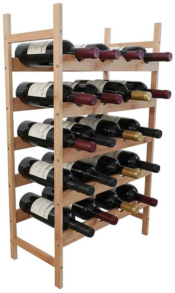 Relaxdays Weinregal aus Bambus