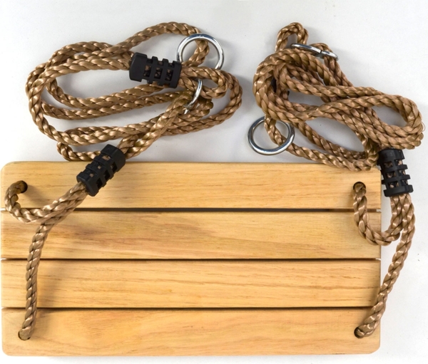 Kinder Brettschaukel 38 x 20 cm Holz Kinderschaukel Schaukelsitz Schaukelbrett Bild 6