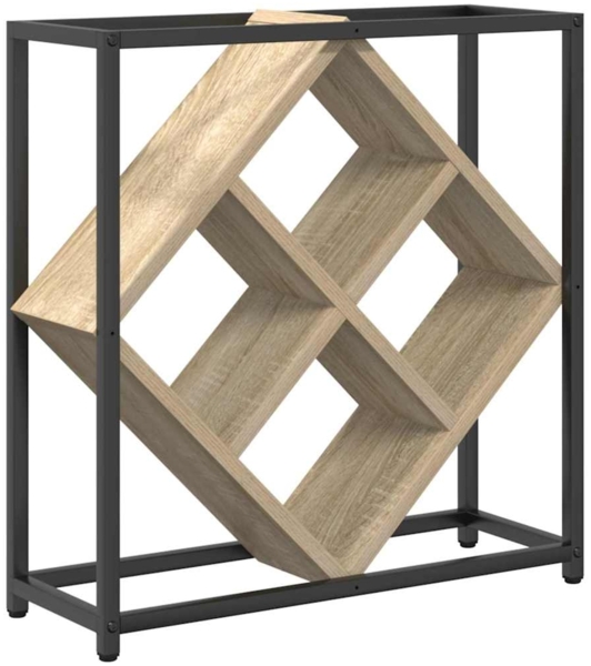 vidaXL Weinregal Sonoma-Eiche 51 x 18 x 52,5 cm Holzwerkstoff 868220