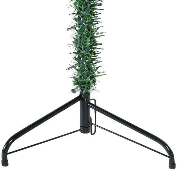 vidaXL Künstlicher Halb-Weihnachtsbaum mit Ständer Schlank Grün 180 cm 344601 Bild 6