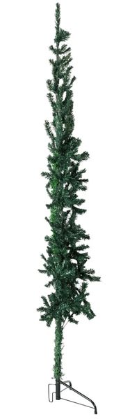 vidaXL Künstlicher Halb-Weihnachtsbaum mit Ständer Schlank Grün 180 cm 344601 Bild 4