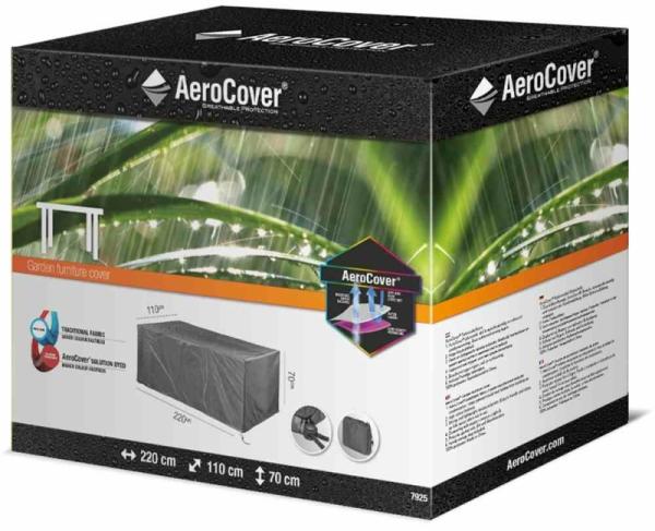 AeroCover Schutzhülle für Tische 220x110x70 cm Schutzhaube Gartentische Tischhülle