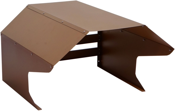 Mendler 'HWC-L43' Mähroboter Garage, Metall, 40 x 59 x 69 cm, Braun