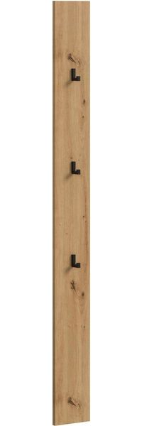 Home affaire Garderobenpaneel EVRID, Höhe 160 cm, inkl. 3 Metall-Haken (1 St, individuell mit anderen Artikel der Serie EVRID erweiterbar), Paneel, Hakenleiste, Wandboard, Garderobe, Wandpaneel