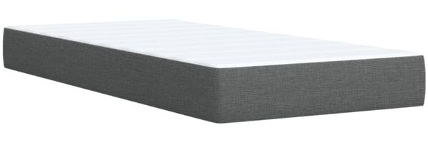 vidaXL Boxspringbett mit Matratze Dunkelgrau 90x190 cm Stoff 3293429 Bild 11