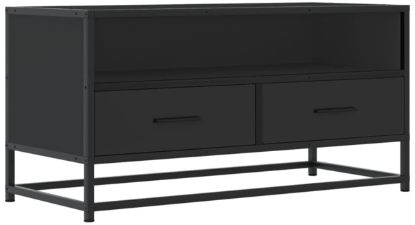 vidaXL TV-Schrank Schwarz 80x34,5x40 cm Holzwerkstoff und Metall 848809
