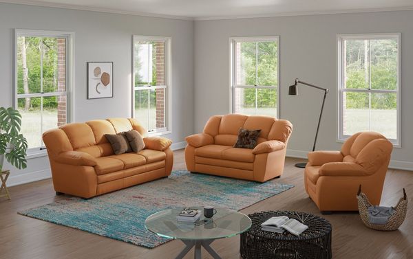 COTTA Polstergarnitur Casino, Sofa Set, 3-2-1 Sitzer, Wohnzimmer Garnitur, (Set, 3-tlg), Sessel, 2-Sitzer, 2,5-Sitzer, hohe Rückenlehne
