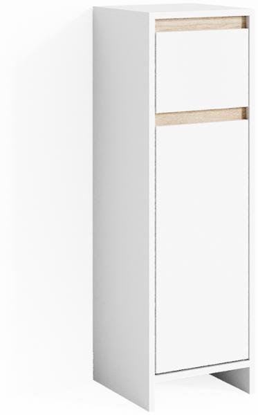 Vicco 'Emma' Midischrank, Spanplatte, 30 x 95 x 30 cm, Weiß Sonoma