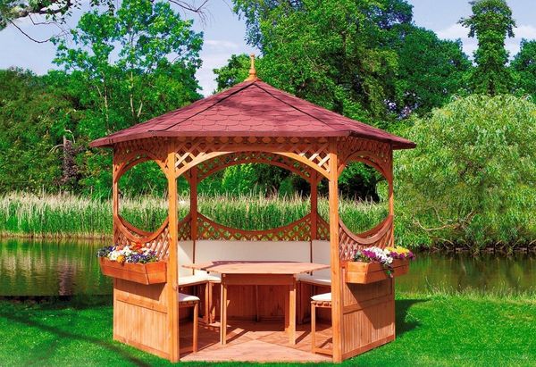 promadino Garten-Essgruppe, für Pavillon Palma, BxTxH: 132 x 116 x 72 cm