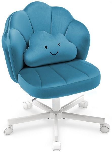 COMHOMA Bürostuhl Schminkstuhl Homeoffice Stuhl, Schreibtischstuhl Drehstuhl mit Rrollen, höhenverstellbar,für Schminktisch,Arbeitszimmer, Schlafzimmer,150kg