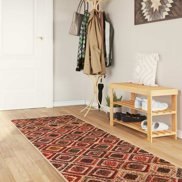 vidaXL Teppichläufer MARSA Mehrfarbig 100 x 300 cm Polyester und PVC 42023274