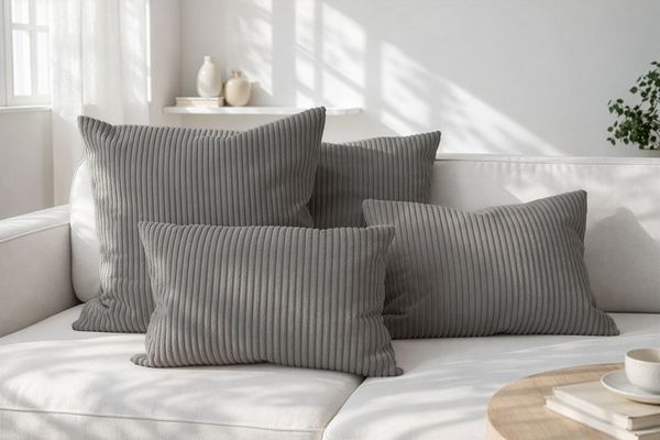 Amilian Dekokissen 4er Set mit Füllung - weiche Sofakissen - 2 x 40 x 40 cm + 2 x 35 x 45 cm, (4 Stück) Kuschelkissen - Couchkissen mit Kissenfüllung - Zierkissen